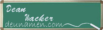 Dean Wacker Visitenkarte